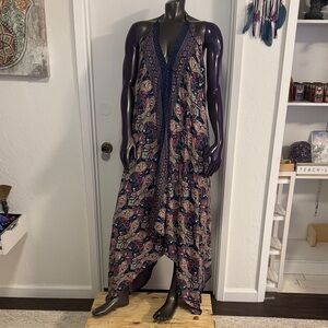 Bohemian Paisley Halter Jumpsuit